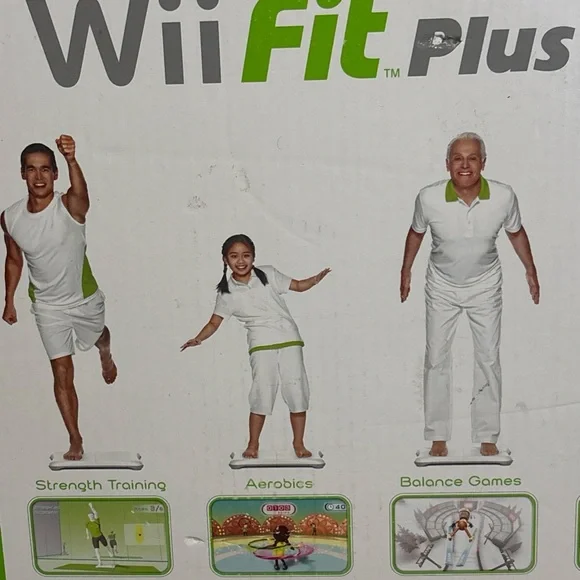 NINTENDO Wii Fit PLUS with Balance Board Bundle More Activities NEW Open Box